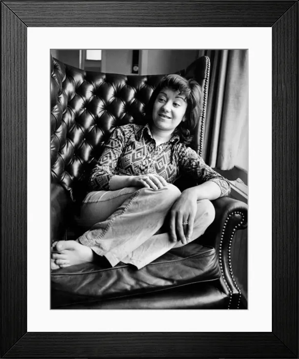 Framed Print : Jennifer Moss of Coronation Street fame pictured at her Whitefield home