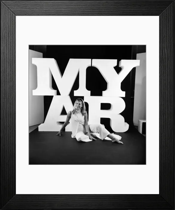 Framed Print : British runner Mary Rand poses during a photoshoot in the studio Framed Print : British runner Mary Rand poses during a photoshoot in the studio