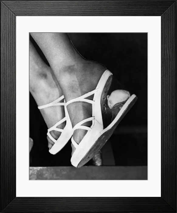 Framed Print : Yes, it is a live mouse in the heel of a womans shoe in Paris Framed Print : Yes, it is a live mouse in the heel of a womans shoe in Paris