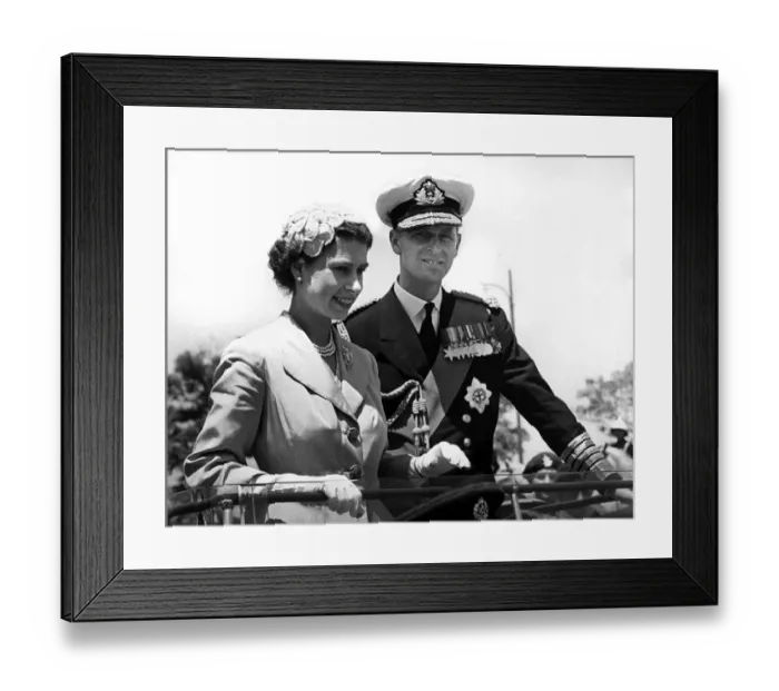 Framed Print : Queen Elizabeth II and her husband Prince Philip, the Duke of Edinburgh Framed Print : Queen Elizabeth II and her husband Prince Philip, the Duke of Edinburgh