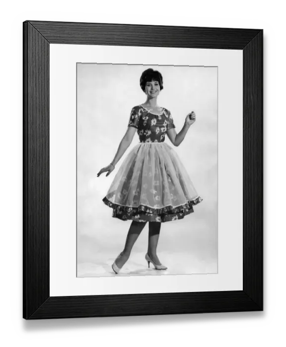 Framed Print : Reveille fashions: Ann Cave. July 1961 P008774 Framed Print : Reveille fashions: Ann Cave. July 1961 P008774