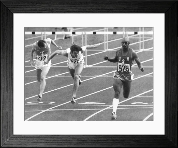Framed Print : Olympic games 1976 Charles Foster (925) winner, with Berwyn Price (377 Framed Print : Olympic games 1976 Charles Foster (925) winner, with Berwyn Price (377