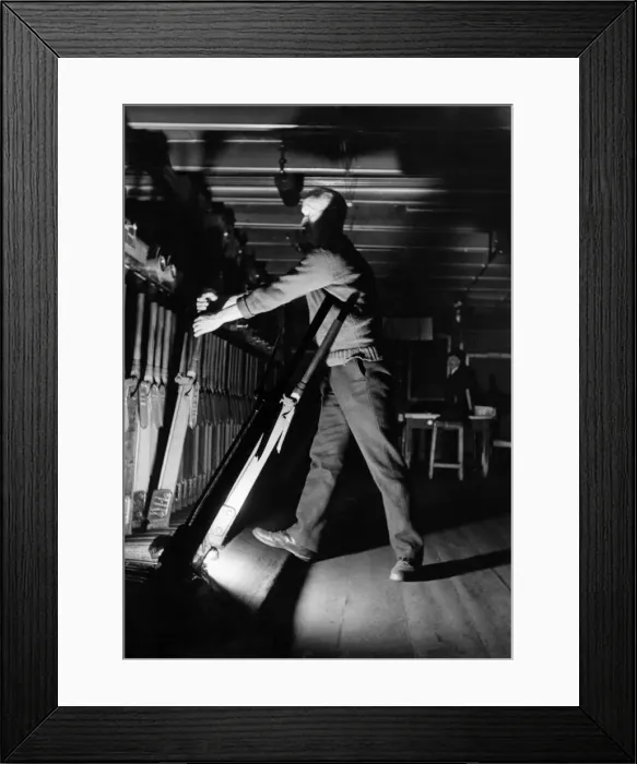 Framed Print : The signalman. February 1941 P 09187 Framed Print : The signalman. February 1941 P 09187