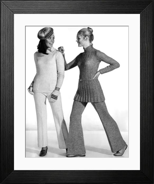 Framed Print : Clothing. Pauline Cunning and Penny Dennis. November 1969 P008461 Framed Print : Clothing. Pauline Cunning and Penny Dennis. November 1969 P008461