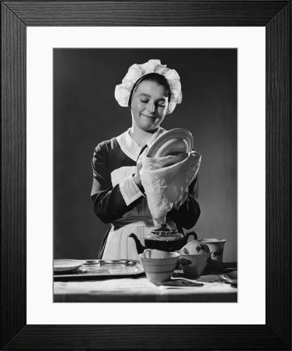 Framed Print : Servants. March 1938 P009167
