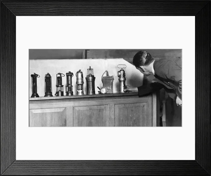 Framed Print : The wonderful array of miners lamps, collected in Armstrong College, Newcastle Framed Print : The wonderful array of miners lamps, collected in Armstrong College, Newcastle