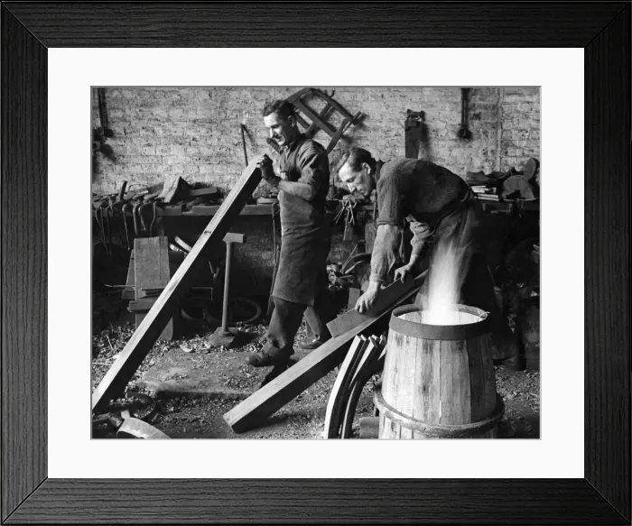 Framed Print : Busy making casks for navy. Naval ships have many uses for casks Framed Print : Busy making casks for navy. Naval ships have many uses for casks