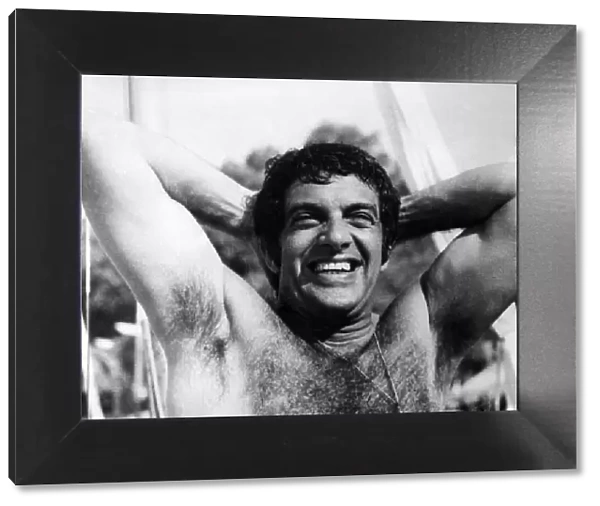 Singer Frankie Vaughan having a good time on holiday. August 1970 P009599