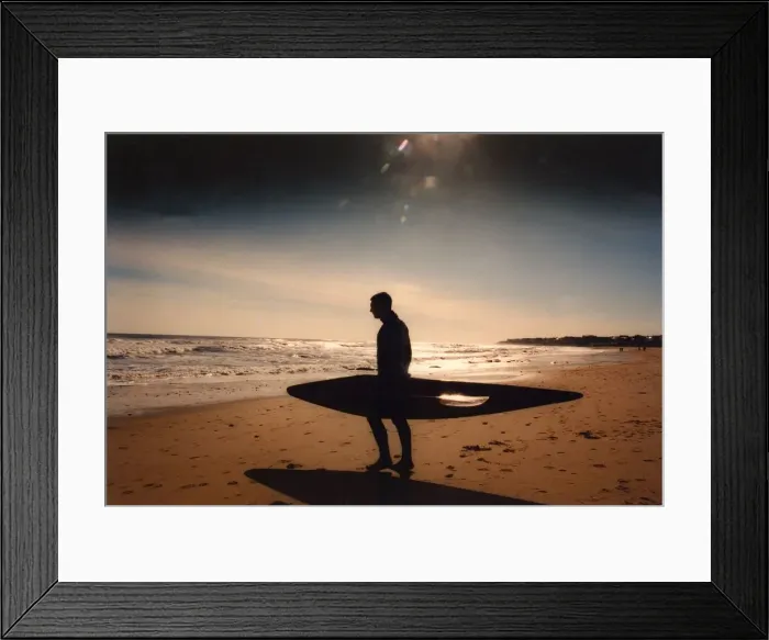 Framed Print : A very early start for this man and his canoe Framed Print : A very early start for this man and his canoe