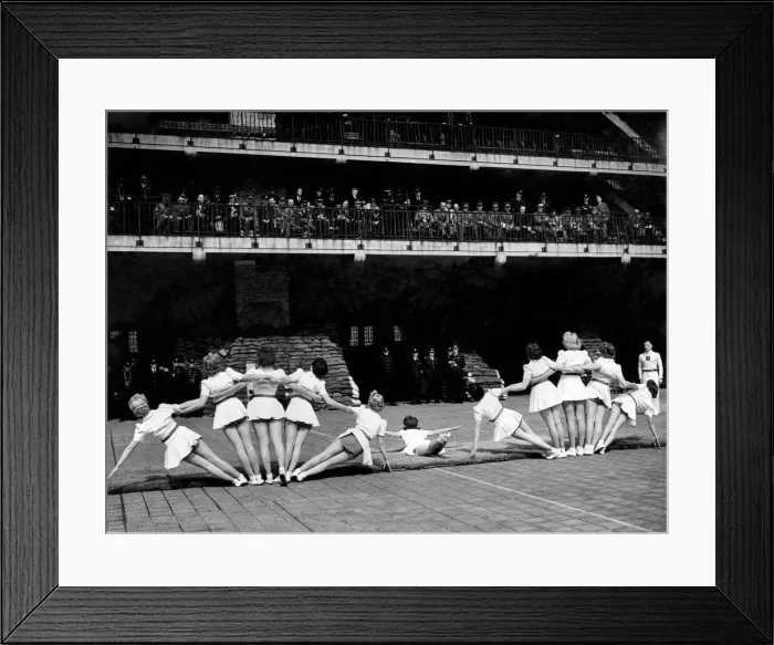 Framed Print : The National Fire Service Drill was given at the Regional Headquarters at Lambeth before