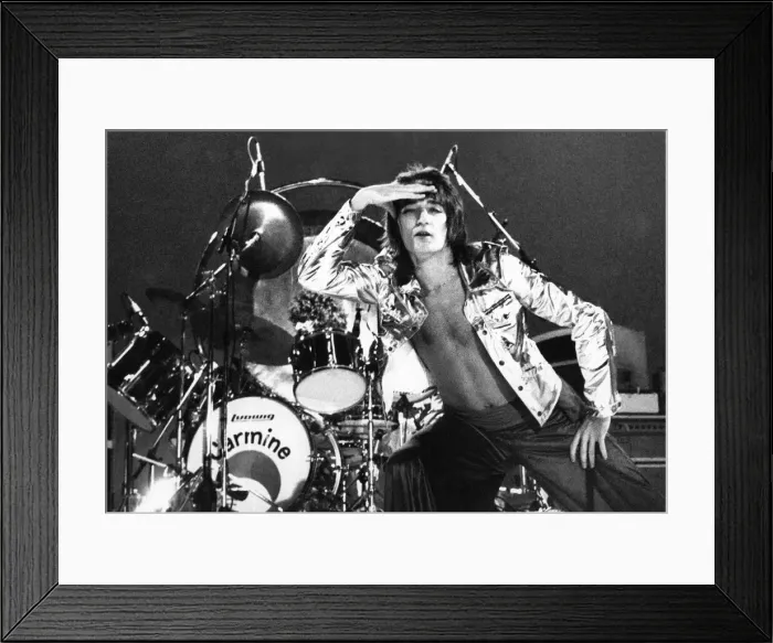 Framed Print : Pop superstar Rod Stewart is pictured during his recent concert in Helsinki, Finland