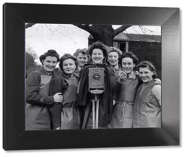 'The snappers snapped. 'Ground-camera girls smiling happily on the first