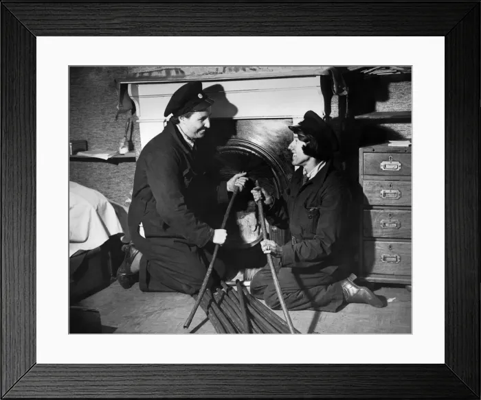 Framed Print : Women Sweeps. They couldn t get a sweep, so they turned to Framed Print : Women Sweeps. They couldn t get a sweep, so they turned to