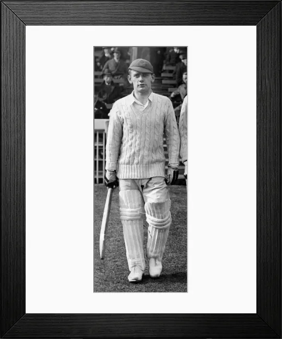 Framed Print : Lancashire county cricketer Cyril Washbrook. May 1935 P009879 Framed Print : Lancashire county cricketer Cyril Washbrook. May 1935 P009879