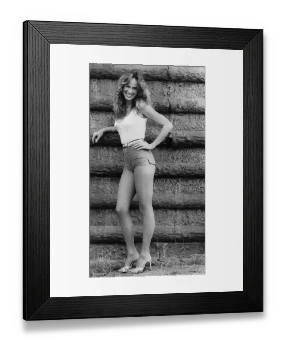 Framed Print : American actress Catherine Bach who plays Daisy Duke in the television series The Dukes Framed Print : American actress Catherine Bach who plays Daisy Duke in the television series The Dukes
