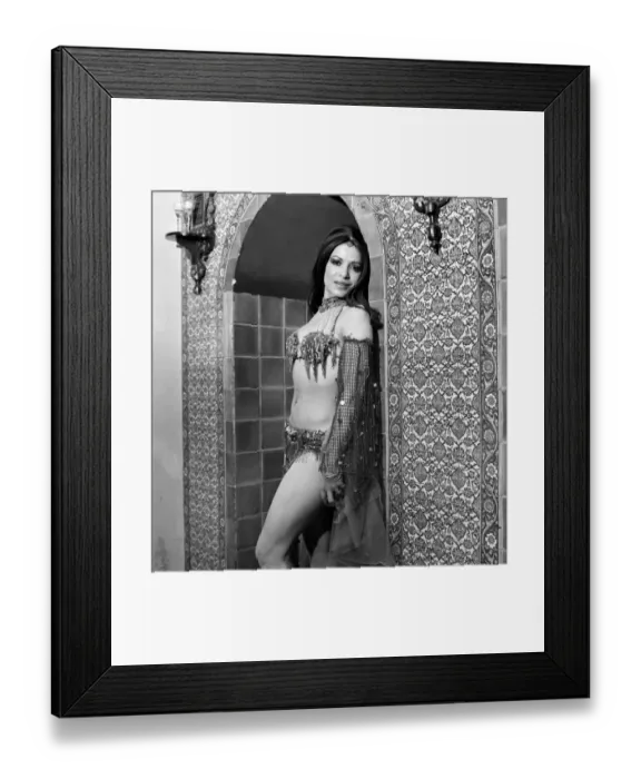 Framed Print : Belly Dancer Soraya Ravensdale. December 1974 74-7550-006 Framed Print : Belly Dancer Soraya Ravensdale. December 1974 74-7550-006
