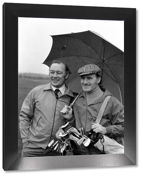Graham Hill and Larry Webb. January 1975 75-00355-005