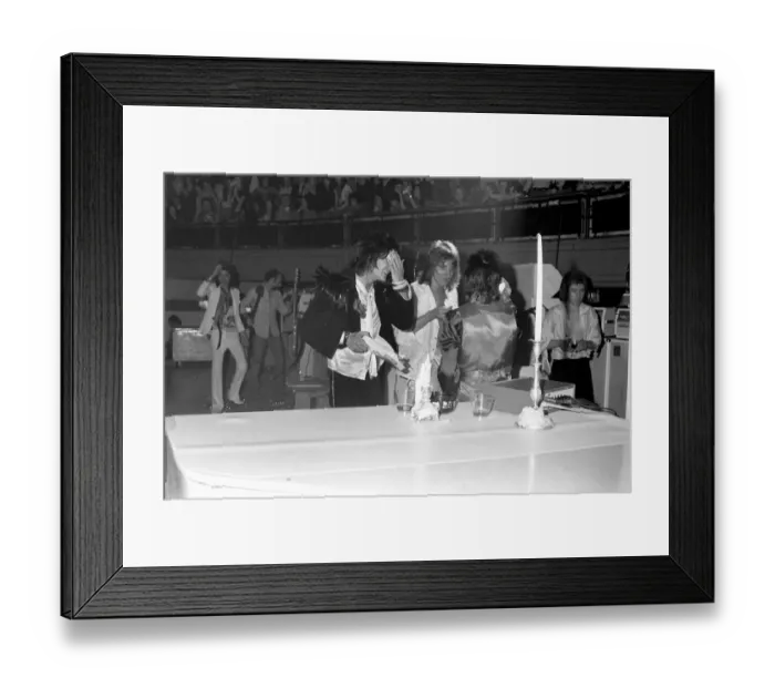Framed Print : The Faces tour of the USA and Canada, February and March 1975