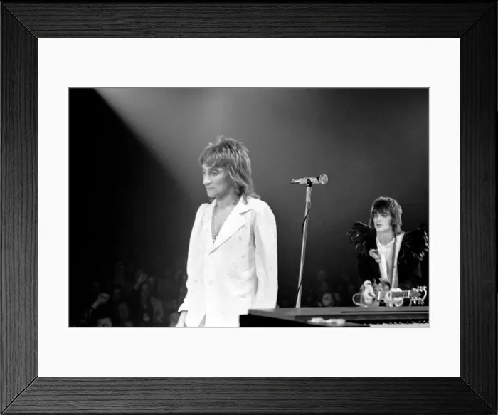 Framed Print : The Faces tour of the USA and Canada, February and March 1975
