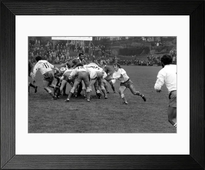 Framed Print : Rugby League International Wales v France Action from the match