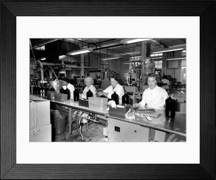 Framed Print : Medical Research: A famous medicine manufacturers are working at full blast to cope with Framed Print : Medical Research: A famous medicine manufacturers are working at full blast to cope with