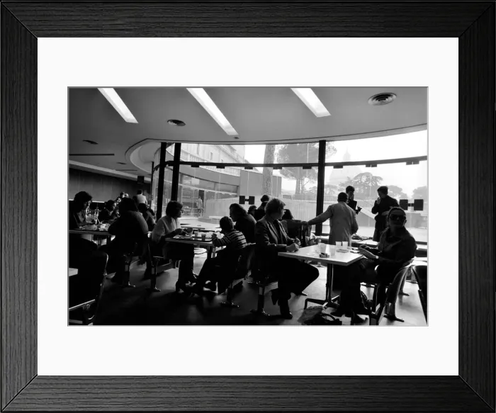 Framed Print : General scene of a restaurant in Rome, Italy, with diners seated at tables Framed Print : General scene of a restaurant in Rome, Italy, with diners seated at tables