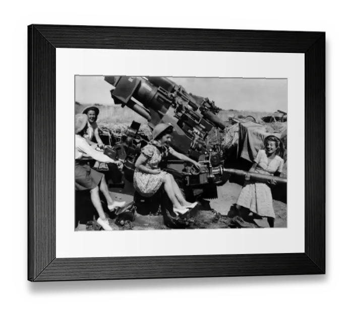Framed Print : World War II: Women. Members of an ENSA Party called Melody and Rhythm
