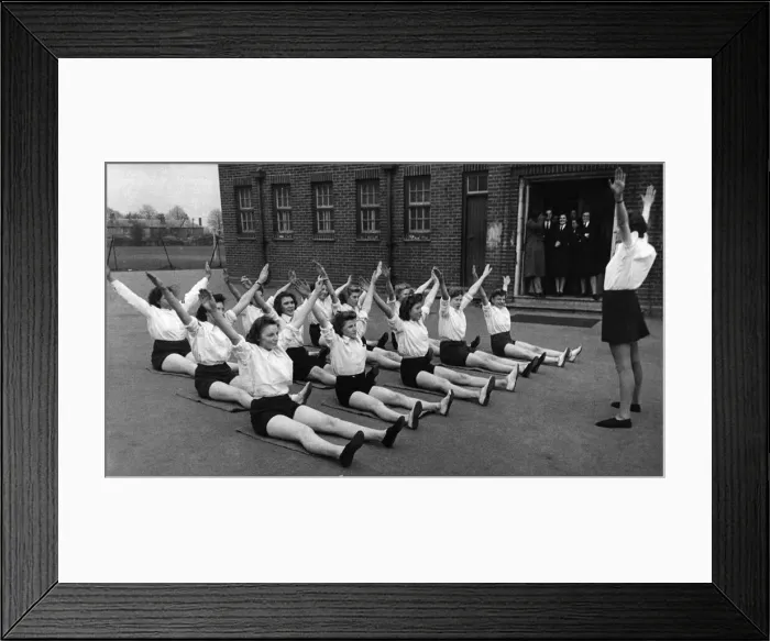 Framed Print : World War II Women: Maldon (Essex) G. T. C. Company girls are fast becoming crack rifle