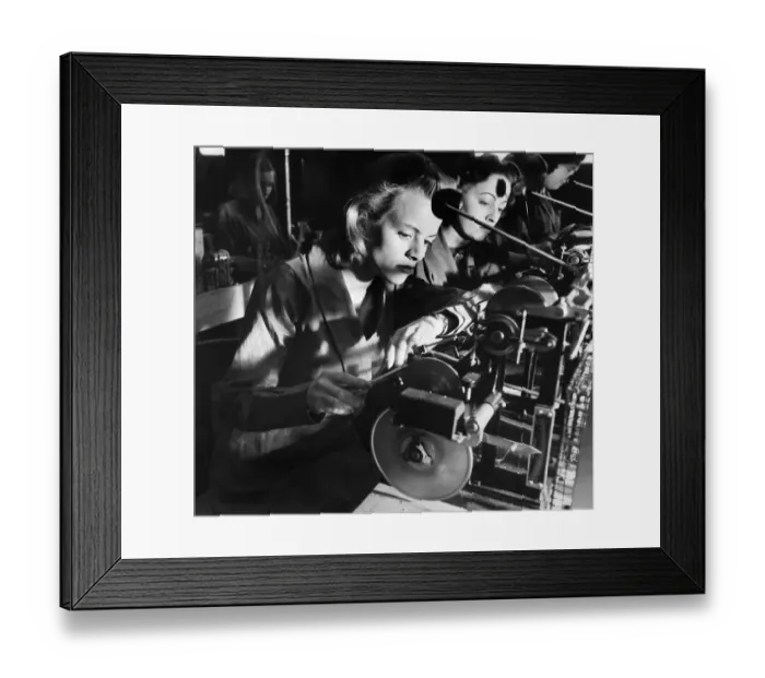 Framed Print : World War II: Women. The Minister of Labour is asking girls to volunteer for war work
