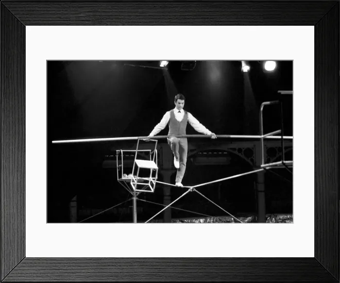 Framed Print : As the matinee performance of Roberts Brothers Circus was starting at Roundhouse