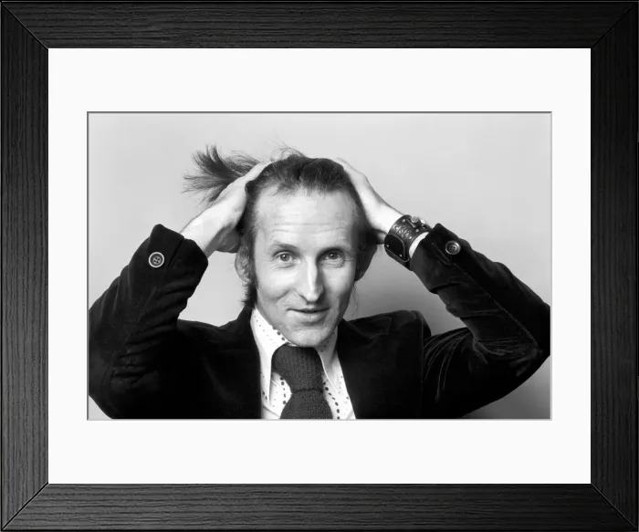 Framed Print : Man combing his hair. July 1975 75-00177-005 Framed Print : Man combing his hair. July 1975 75-00177-005