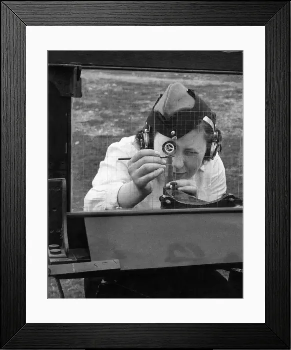 Framed Print : World War II Women: A. T. S. Girls of an East Coast Experimental Station