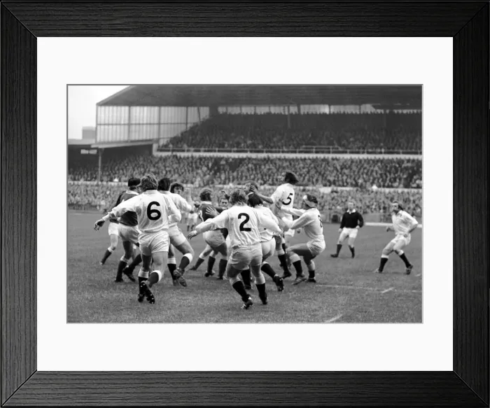 Framed Print : Rugby: Wales vs. England. The Rugby match Wales vs. England took place at Cardiff Arms