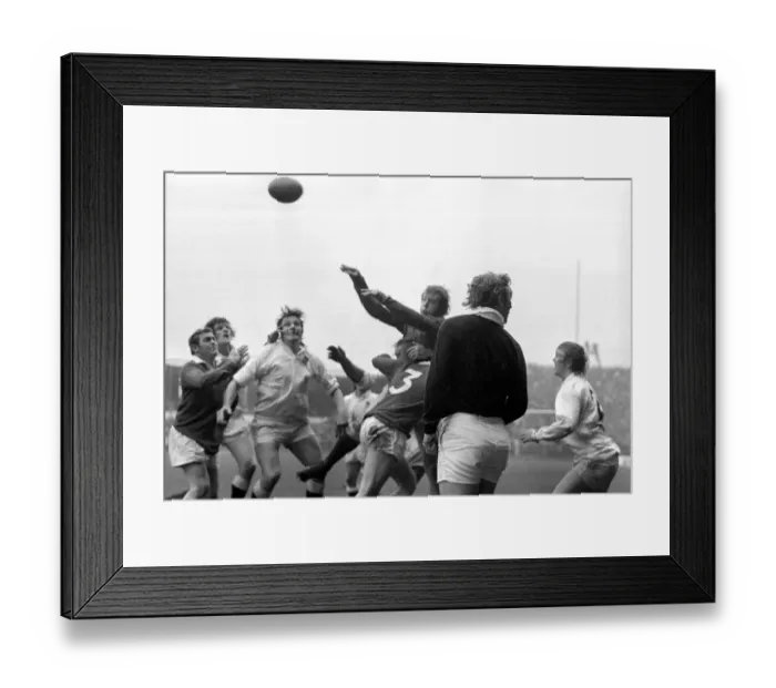 Framed Print : Rugby: Wales vs. England. The Rugby match Wales vs. England took place at Cardiff Arms