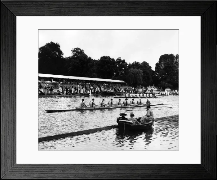 Framed Print : Massachusetts Institute of Technology, U. S. A. beating Thames Rowing Club in the Thames Framed Print : Massachusetts Institute of Technology, U. S. A. beating Thames Rowing Club in the Thames