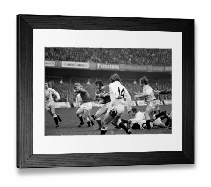 Framed Print : Rugby: Wales vs. England. The Rugby match Wales vs. England took place at Cardiff Arms