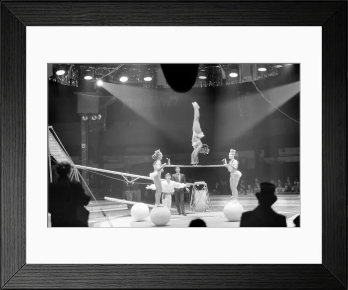 Framed Print : Grace and Poise demonstrated in the antics of the Sehlingloff Troupe during rehearsals Framed Print : Grace and Poise demonstrated in the antics of the Sehlingloff Troupe during rehearsals