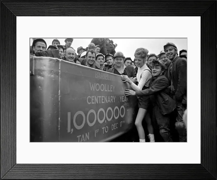 Framed Print : Donna Douglas (black coat) who is appearing in Cinderella Framed Print : Donna Douglas (black coat) who is appearing in Cinderella