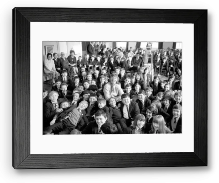 Framed Print : Tommy Steele, a pupil at Bacons School, Pages walk, S. E. 1 Framed Print : Tommy Steele, a pupil at Bacons School, Pages walk, S. E. 1