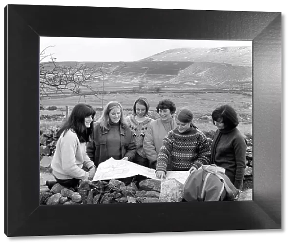 Six women met in a hillside cottage in Snowdonia yesterday (Sun