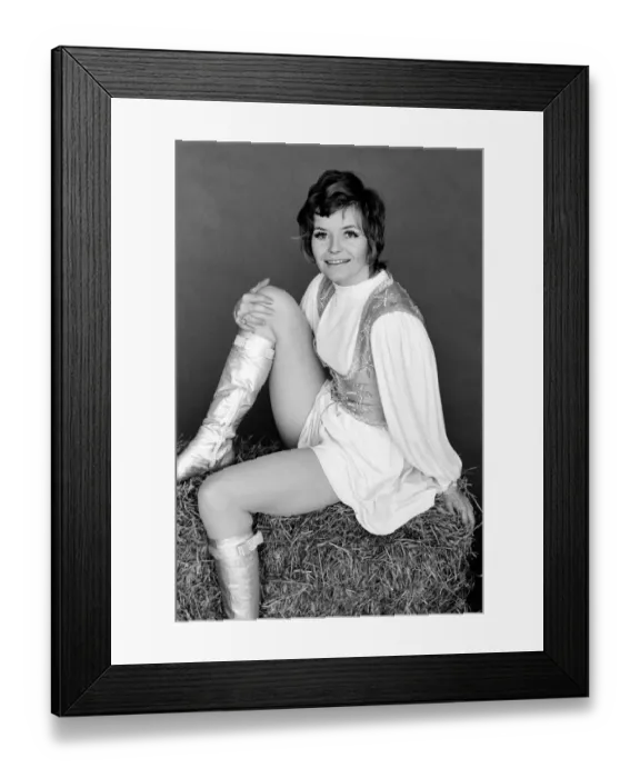 Framed Print : Maggie Britton, 22 year old Australian recording star, has come a long way from the sheep Framed Print : Maggie Britton, 22 year old Australian recording star, has come a long way from the sheep