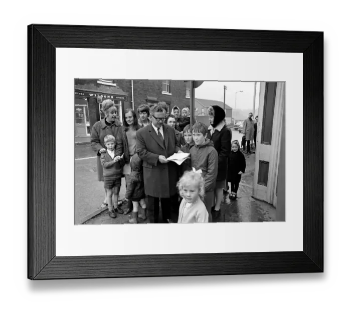 Framed Print : Pictures of Joel Barnett, Labour MP for Heywood and Royton Framed Print : Pictures of Joel Barnett, Labour MP for Heywood and Royton