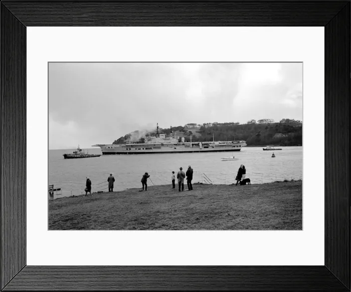 Framed Print : Military Navy Ships Aircraft Carriers: Carrier Ark Royal after a 3 years £32, 000