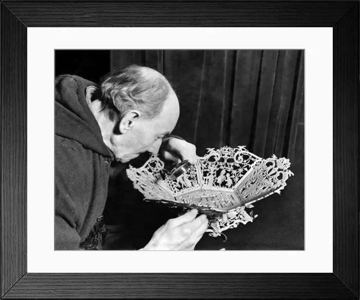 Framed Print : Yorkshire mans craft work lives after him. A wonderful collection of wood craft