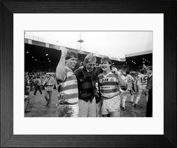 Framed Print : John Player Rugby League Trophy Final Hull Kingston Rovers v Wigan. February 1986 Framed Print : John Player Rugby League Trophy Final Hull Kingston Rovers v Wigan. February 1986