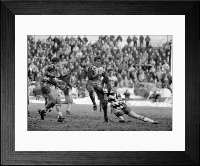 Framed Print : Hull Kingston Rovers v Hull. February 1986. PR-07-028 Framed Print : Hull Kingston Rovers v Hull. February 1986. PR-07-028