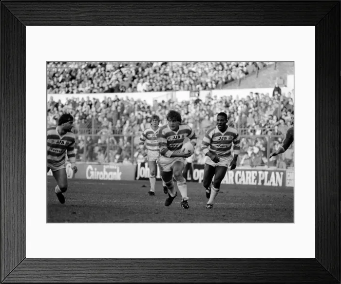 Framed Print : John Player Rugby League Trophy Final Hull Kingston Rovers v Wigan. February 1986 Framed Print : John Player Rugby League Trophy Final Hull Kingston Rovers v Wigan. February 1986