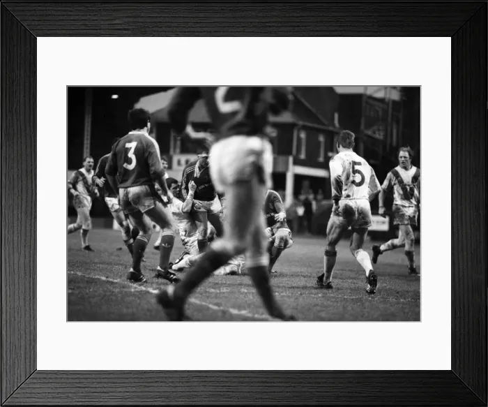 Framed Print : St Helen v Hull Kingston Rovers in the John Player Trophy semi final Framed Print : St Helen v Hull Kingston Rovers in the John Player Trophy semi final