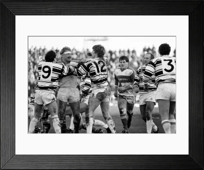 Framed Print : Hull Kingston Rovers v Hull. February 1986. PR-07-033