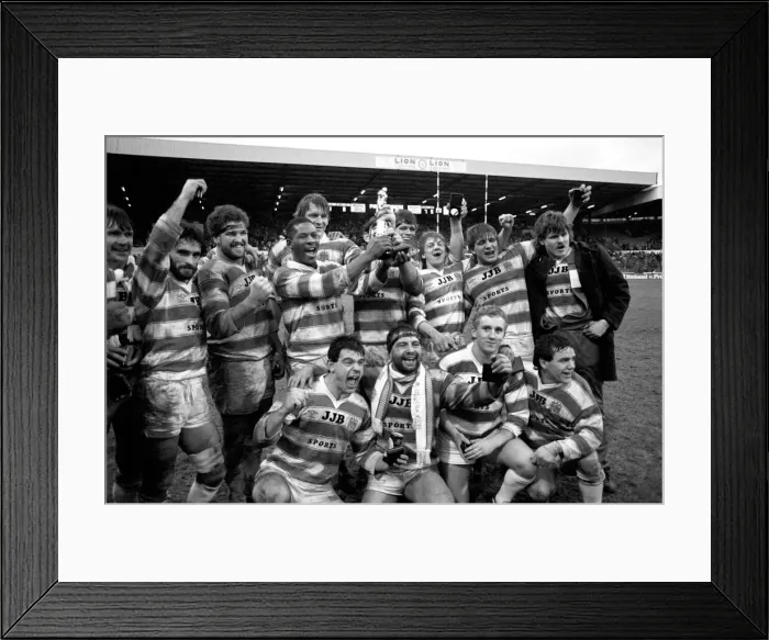 Framed Print : John Player Rugby League Trophy Final Hull Kingston Rovers v Wigan. February 1986 Framed Print : John Player Rugby League Trophy Final Hull Kingston Rovers v Wigan. February 1986